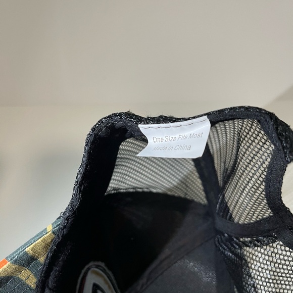 Anaheim Ducks Hat Cap Snapback Mens One Size Orange Camo Trucker Hockey NHL - Picture 6 of 7